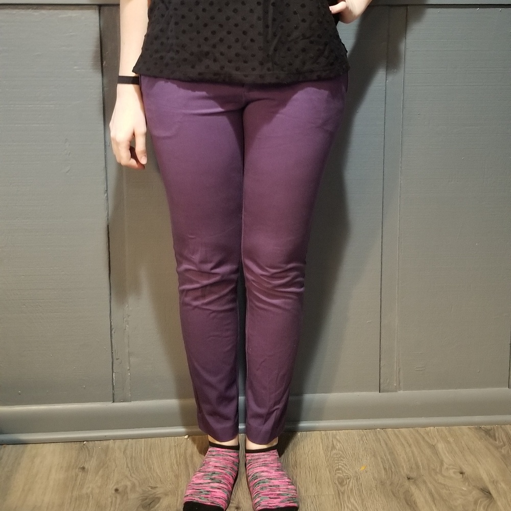 Purple Crop Pant